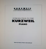 KURZWEIL EP PIANO OWNER'S MANUAL 72 PAGES ENG