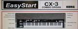 KORG CX-3 MODELED COMBO ORGAN EASY START 5 PAGES ENG