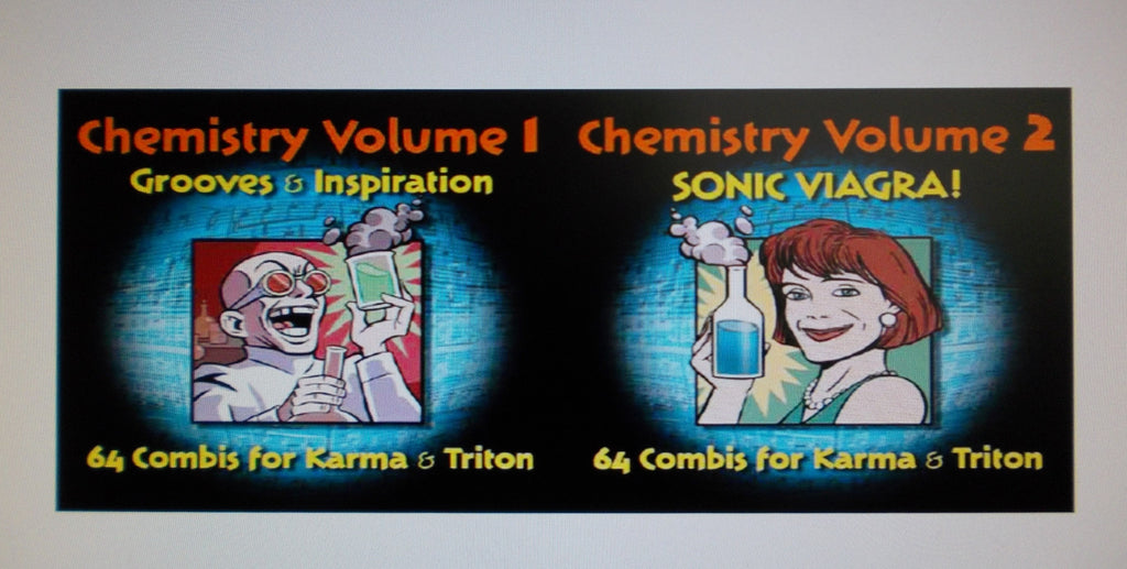 KORG TRITON CHEMISTRY VOLUME 1 GROOVES AND INSPIRATION VOLUME 2 SONIC VIAGRA USER'S GUIDE 75 PAGES ENG