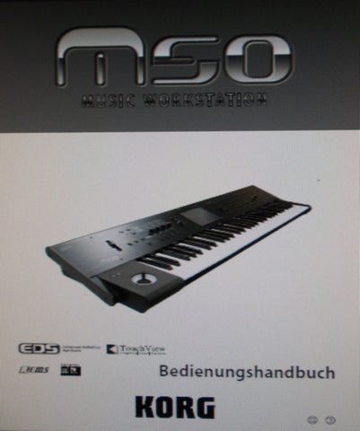 KORG M50 MUSIC WORKSTATION BEDIENUNGSHANDBUCH INC FEHLERMELDUNGEN 120 PAGES DEUT