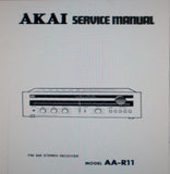 AKAI AA-R11 FM AM STEREO RECEIVER SERVICE MANUAL INC SCHEMS PCBS AND PARTS LIST 26 PAGES ENG