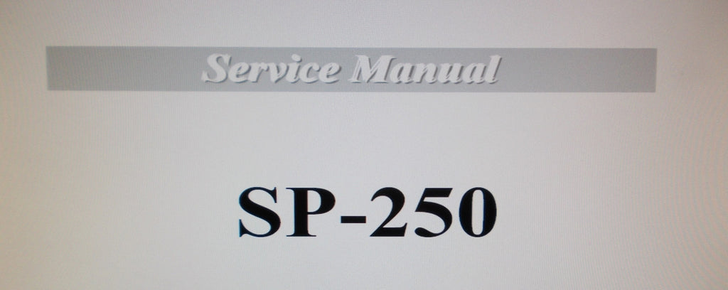 KORG SP-250 DIGITAL PIANO SERVICE MANUAL INC SCHEMS PCBS AND PARTS LIST 34 PAGES ENG