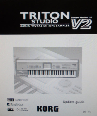 KORG TRITON STUDIO MUSIC WORKSTATION SAMPLER UPDATE GUIDE V2 INC CONN DIAGS 77 PAGES ENG