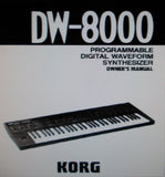 KORG DW-8000 PROGRAMMABLE DIGITAL WAVEFORM SYNTHESIZER OWNER'S MANUAL INC CONN DIAGS 75 PAGES ENG