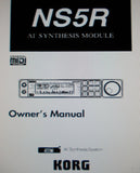 KORG NS5R AI SQUARED SYNTHESIS MODULE OWNER'S MANUAL REFERENCE GUIDE PARAMETER GUIDE INC CONN DIAG AND TRSHOOT GUIDE 174 PAGES ENG