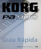 KORG Pa900 PROFESSIONAL ARRANGER GUIA RAPIDA VER 1.0 112 PAGES ESP