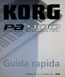 KORG Pa900 PROFESSIONAL ARRANGER GUIDA RAPIDA VER 1.0 110 PAGES ITAL