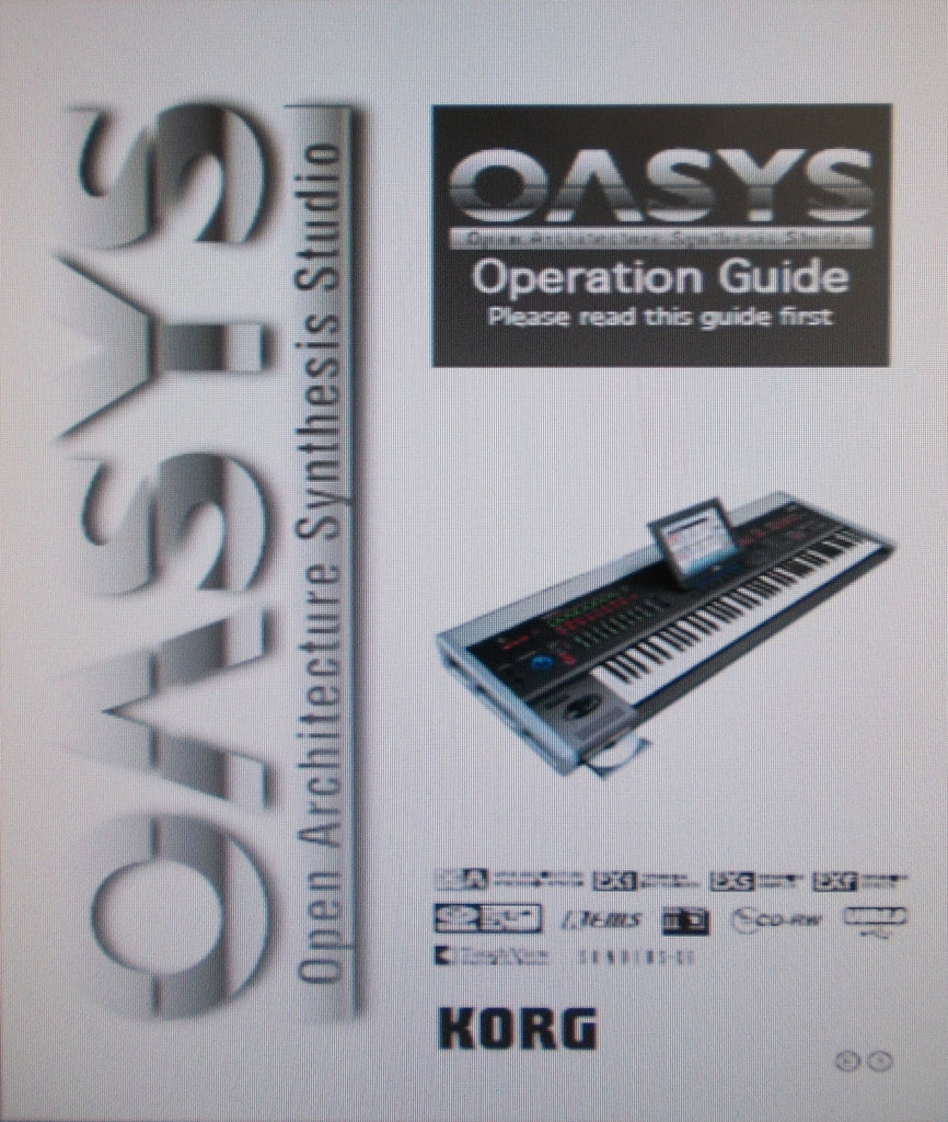 KORG OASYS OPEN ARCHITECTURE SYNTHESIS STUDIO V1.1 OPERATION GUIDE INC TRSHOOT GUIDE 235 PAGES ENG