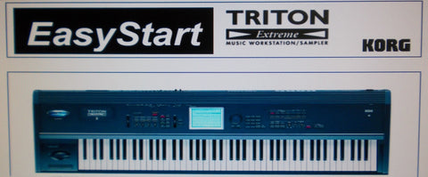 KORG TRITON EXTREME MUSIC WORKSTATION SAMPLER EASY START 11 PAGES ENG