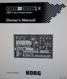 KORG ESX-1 ELECTRIBE SX MUSIC PRODUCTION SAMPLER OWNER'S MANUAL INC BLK DIAG CONN DIAG AND TRSHOOT GUIDE 108 PAGES ENG