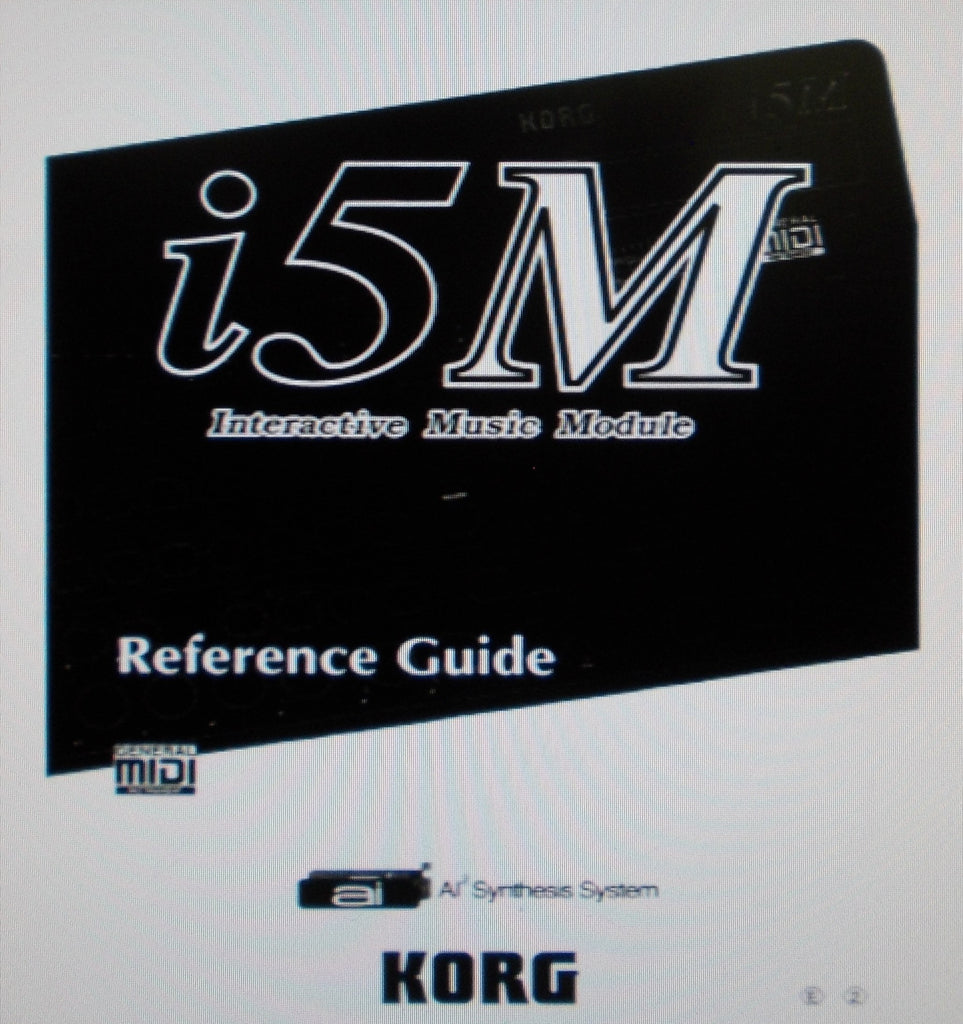 KORG i5M INTERACTIVE MUSIC MODULE REFERENCE GUIDE INC TRSHOOT GUIDE 220 PAGES ENG P75