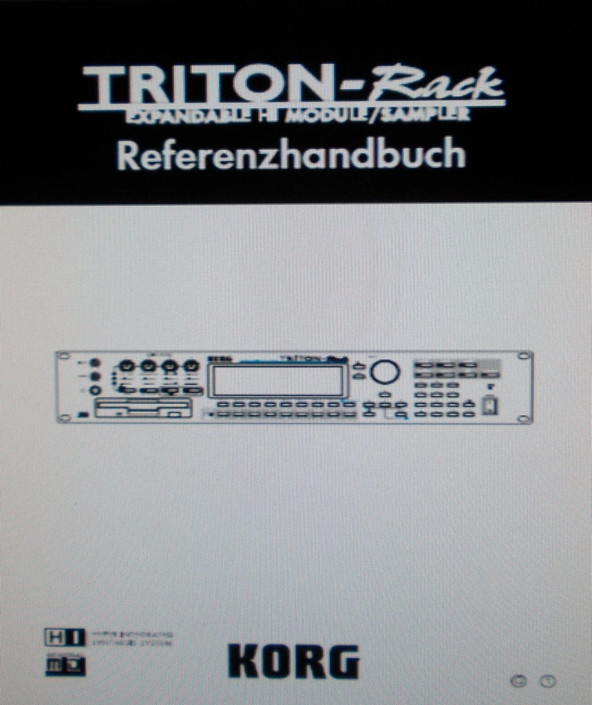 KORG TRITON-RACK EXPANDABLE HI MODULE SAMPLER REFERENZHANDBUCH INC BLK DIAGS AND TRSHOOT GUIDE 287 PAGES DEUT