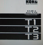 KORG T1 T2 T3 MUSIC WORKSTATION GUIDA ALL 'USO INC DISTURBI E MALFUNZIONAMENTI 174 PAGES ITAL