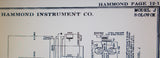 HAMMOND MODEL J SOLOVOX KEYBOARD SERVICE MANUAL INC BLK DIAG WIRING DIAG SCHEMS AND PCBS 7 PAGES ENG