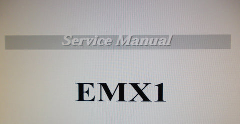 KORG EMX-1 ELECTRIBE MX MUSIC PRODUCTION STATION SERVICE MANUAL INC BLK DIAG SCHEMS PCBS AND PARTS LIST 24 PAGES ENG