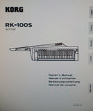 KORG RK-100S KEYTAR OWNER'S MANUAL INC TRSHOOT GUIDE 78 PAGES ENG FRANC DEUT ESP