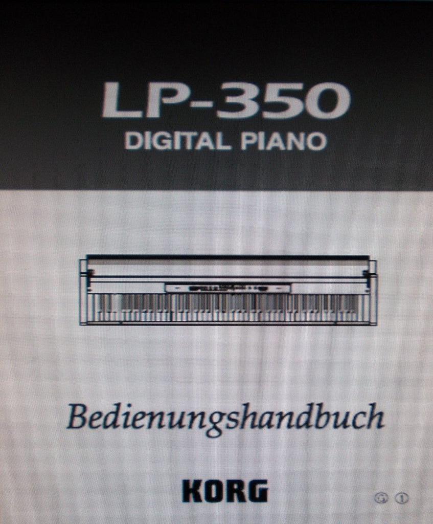 KORG LP350 DIGITAL PIANO BEDIENUNGSHANDBUCH 44 PAGES DEUT