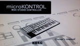 KORG MICROKONTROL MIDI STUDIO CONTROLLER OWNER'S MANUAL INC TRSHOOT GUIDE 74 PAGES ENG