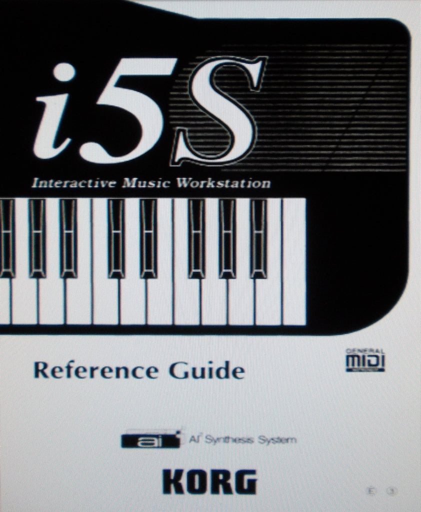 KORG i5S INTERACTIVE MUSIC WORKSTATION REFERENCE GUIDE INC TRSHOOT GUIDE 219 PAGES ENG P79