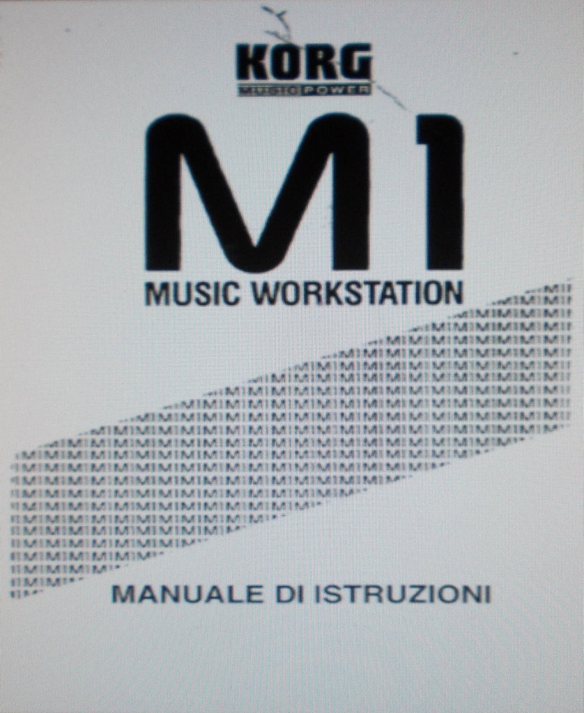 KORG M1 MUSIC WORKSTATION MANUALE DI ISTRUZIONI 174 PAGES ITAL