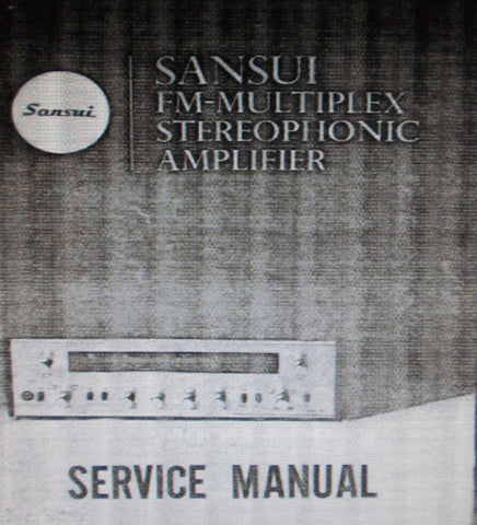 SANSUI 500 FM MULTIPLEX STEREOPHONIC AMP SERVICE MANUAL INC SCHEMS PCB AND PARTS LIST 11 PAGES ENG