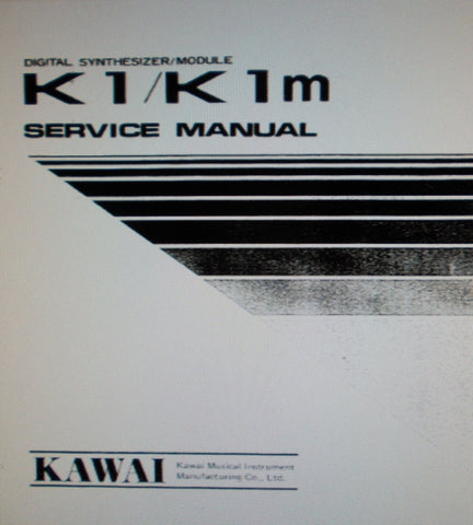 KAWAI K1 DIGITAL SYNTHESIZER K1m DIGITAL SYNTHESIZER MODULE SERVICE MANUAL INC SCHEMS PCBS AND PARTS LIST 14 PAGES ENG