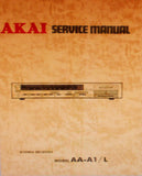 AKAI AA-A1 AA-A1L STEREO RECEIVER SERVICE MANUAL INC SCHEMS PCBS AND PARTS LIST 30 PAGES ENG