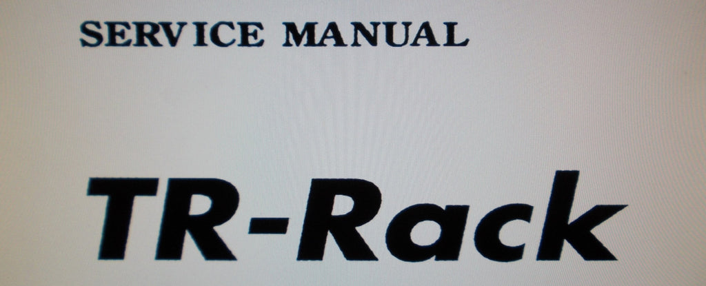 KORG TR-RACK EXPANDED ACCESS MODULE SERVICE MANUAL INC BLK DIAG SCHEMS AND PARTS LIST 9 PAGES ENG