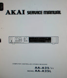 AKAI AA-A25 Y1 AA-A25L COMPUTER CONTROLLED STEREO RECEIVER SERVICE MANUAL INC SCHEMS PCBS AND PARTS LIST 51 PAGES ENG