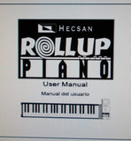 HECSAN ROLLUP PIANO USER MANUAL 10 PAGES ENG ESP