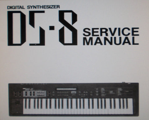 KORG DS-8 DIGITAL SYNTHESIZER SERVICE MANUAL INC BLK DIAG SCHEMS PCBS AND PARTS LIST 39 PAGES ENG