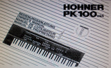 HOHNER PK100 KEYBOARD MIDI BEDIENUNGSANLEITUNG 28 PAGES DEUT