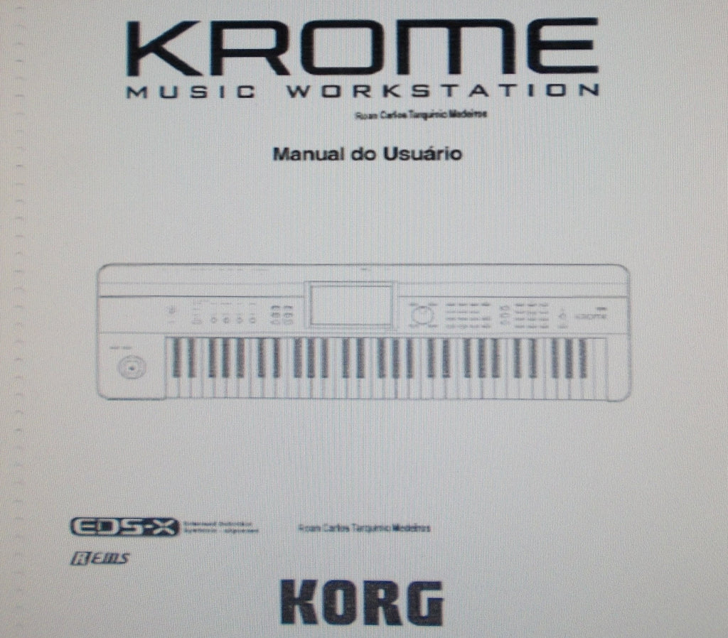 KORG KROME MUSIC WORKSTATION MANUAL DO USUARIO INC CONN DIAGS AND PROBLEMAS E POSSIVEIS SOLUCOES 134 PAGES PORT-BR