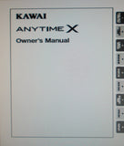 KAWAI ANYTIME X PIANO OWNER'S MANUAL 58 PAGES ENG