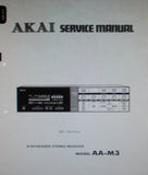 AKAI AA-M3 SYNTHESIZER STEREO RECEIVER SERVICE MANUAL INC SCHEMS PCBS AND PARTS LIST 46 PAGES ENG