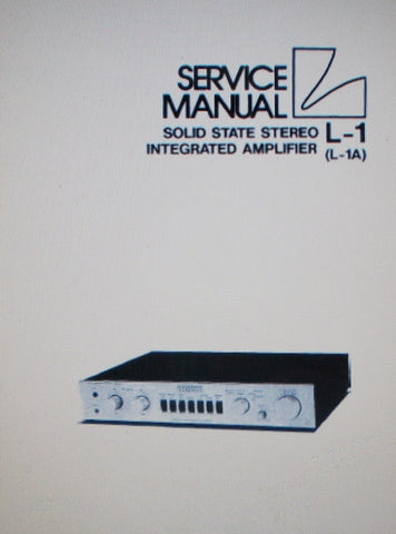 LUXMAN L-1 L-1A SOLID STATE STEREO INTEGRATED AMP SERVICE MANUAL INC SCHEMS AND PARTS LIST 10 PAGES ENG