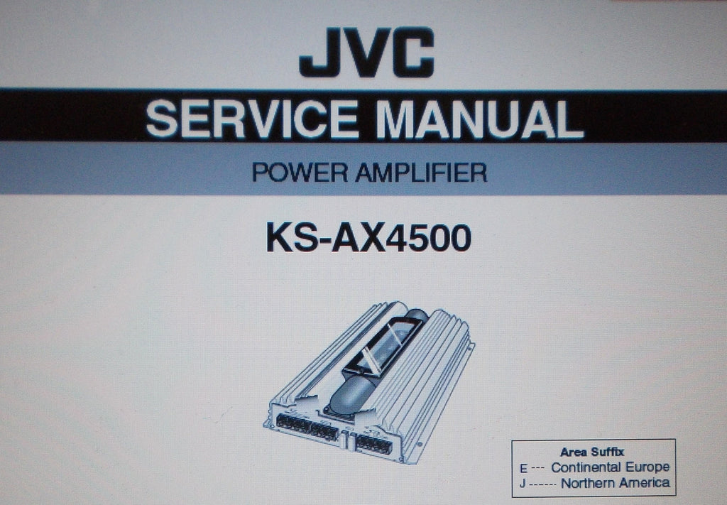 JVC KS-AX4500 POWER AMP SERVICE MANUAL INC SCHEMS AND PARTS LIST 27 PAGES ENG