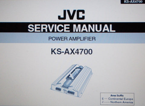 JVC KS-AX4700 POWER AMP SERVICE MANUAL INC SCHEMS AND PARTS LIST 25 PAGES ENG
