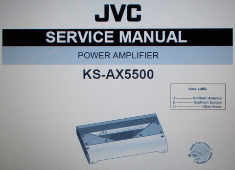JVC KS-AX5500 POWER AMP SERVICE MANUAL INC SCHEMS AND PARTS LIST 39 PAGES ENG