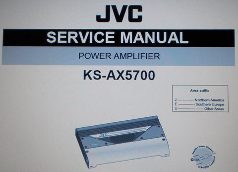 JVC KS-AX5700 POWER AMP SERVICE MANUAL INC SCHEMS AND PARTS LIST 33 PAGES ENG