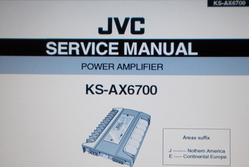 JVC KS-AX6700 POWER AMP SERVICE MANUAL INC SCHEMS AND PARTS LIST 25 PAGES ENG