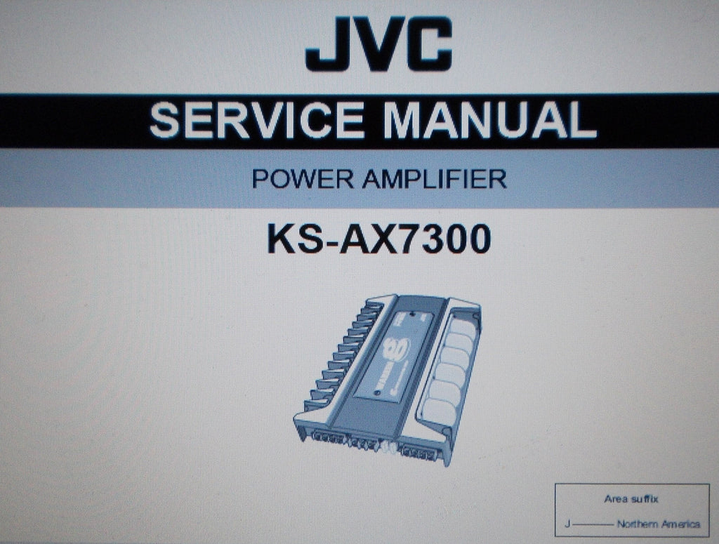 JVC KS-AX7300 POWER AMP SERVICE MANUAL INC SCHEMS AND PARTS LIST 33 PAGES ENG