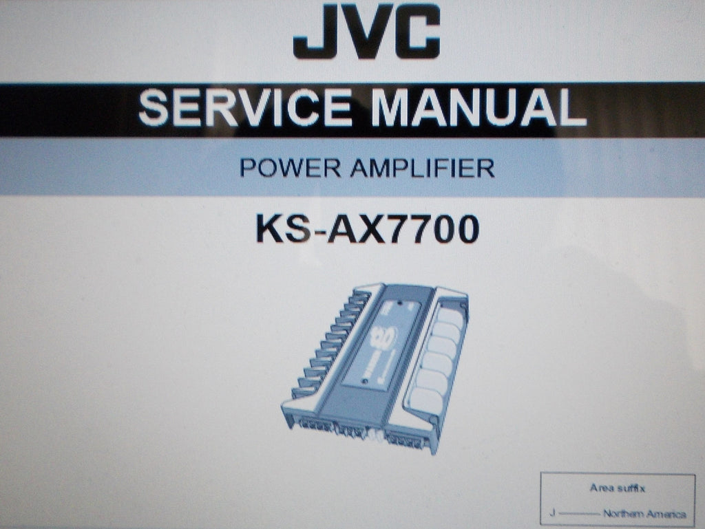 JVC KS-AX7700 POWER AMP SERVICE MANUAL INC SCHEMS AND PARTS LIST 29 PAGES ENG