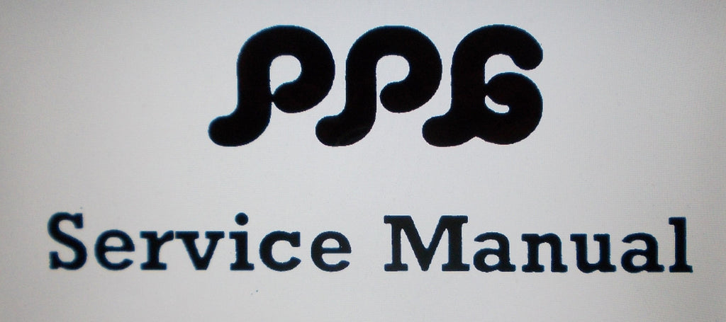 PPG WAVE 2.3 DIGITAL SYNTHESIZER SERVICE MANUAL  INC SCHEMS AND POWER SUPPLY PART LIST 38 PAGES ENG