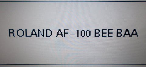 ROLAND AF-100 BEE BAA FUZZ SCHEMATIC DIAGRAM 1 PAGE ENG