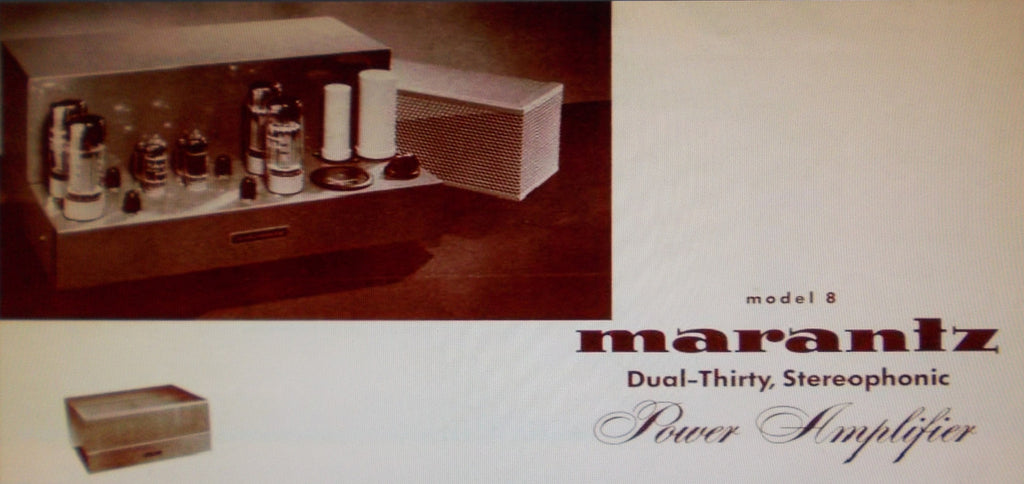 MARANTZ 8 DUAL THIRTY STEREOPHONIC POWER AMP INSTRUCTION MANUAL INC SCHEM DIAG 5 PAGES ENG