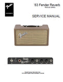 FENDER 63 REVERB AMPLIFIER SERVICE MANUAL INC SCHEM DIAGS AND PARTS LIST 8 PAGES ENG