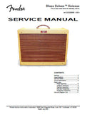 FENDER BLUES DELUXE REISSUE AMPLIFIER SERVICE MANUAL INC SCHEM DIAGS AND PARTS LIST 16 PAGES ENG