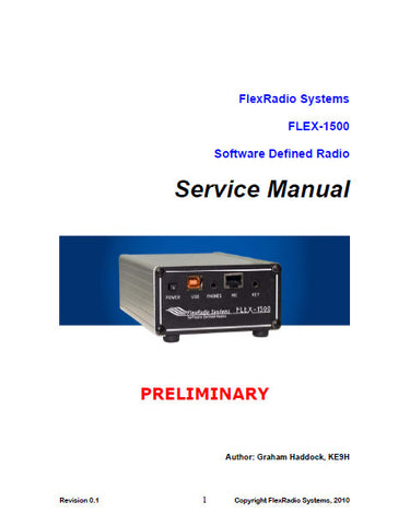 FLEX-1500 SOFTWARE DEFINED RADIO SERVICE MANUAL INC BLOCK DIAGS PCBS AND SCHEM DIAGS 49 PAGES ENG