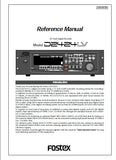 FOSTEX D2424LV 24 TRACK DIGITAL RECORDER REFERENCE MANUAL 162 PAGES ENG